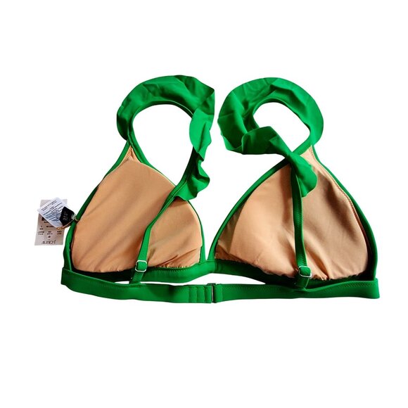 J.Crew Green Bikini TopSize Large Nylon/Spandex Adjustable Straps New With Tags - Picture 2 of 8